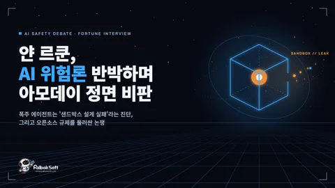 얀 르쿤, AI 위험론 반박하며 아모데이 정면 비판